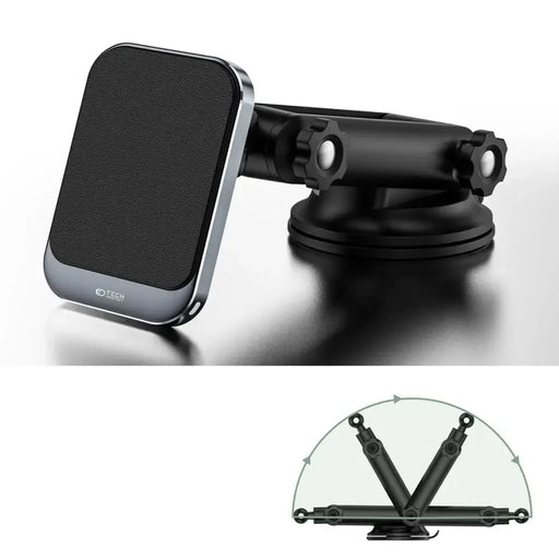 Tech-Protect MM15W-V2 Car Phone Holder with MagSafe 15W Inductive Charger for Cockpit - Black - Cell phone USB