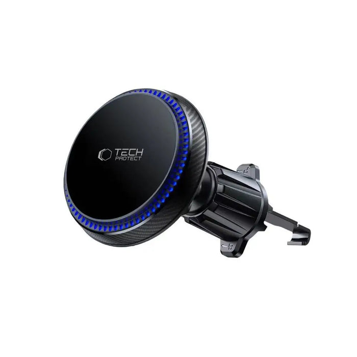 Tech-Protect MM15W-V4 Magnetic MagSafe 15W Car Holder for Cockpit / Windshield / Air Vent - Black - Cell phone