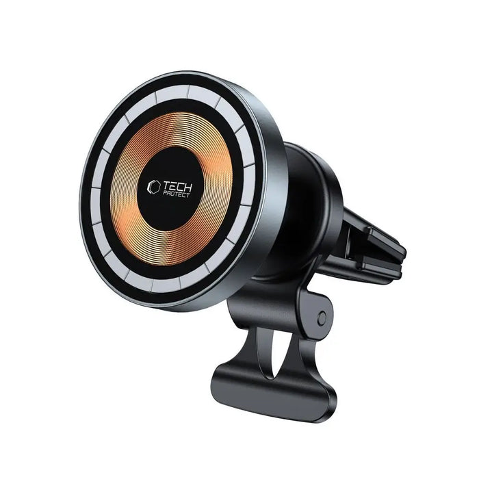 Tech-Protect MM15W-V5 Car Phone Holder with MagSafe 15W Inductive Charger for Air Vent - Black - Cell phone USB