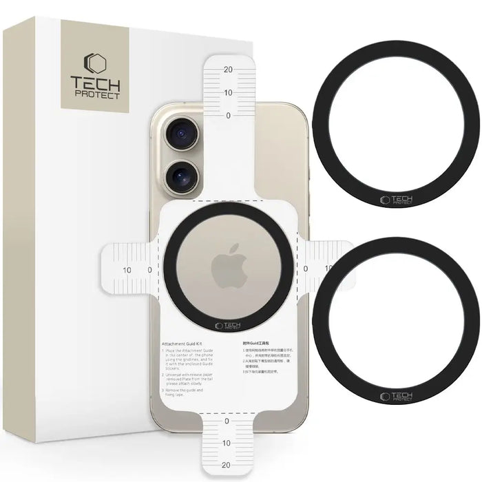 Tech-Protect MMP-110 2in1 MagSafe ring - black / black - Cell phone holders<<<HurtelXML