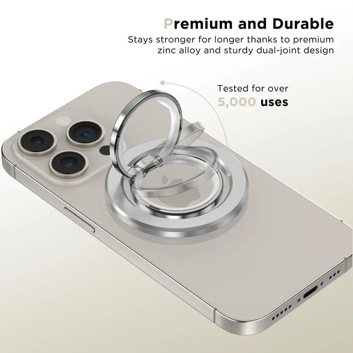 Tech-Protect MMR300 magnetic holder/ring with MagSafe - silver - Cell phone holders<<<HurtelXML