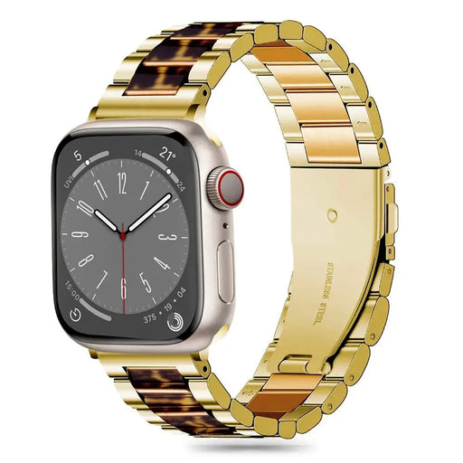 Tech-Protect Modern Apple Watch Strap 4 / 5 / 6 / 7 / 8 / 9 / SE (38 / 40 / 41 mm) - Gold / Leopard - Other cell phone