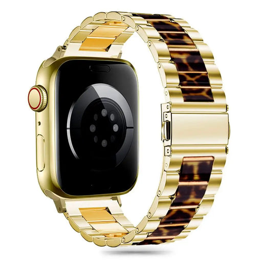 Tech-Protect Modern Apple Watch Strap 4 / 5 / 6 / 7 / 8 / 9 / SE (38 / 40 / 41 mm) - Gold / Leopard - Other cell phone