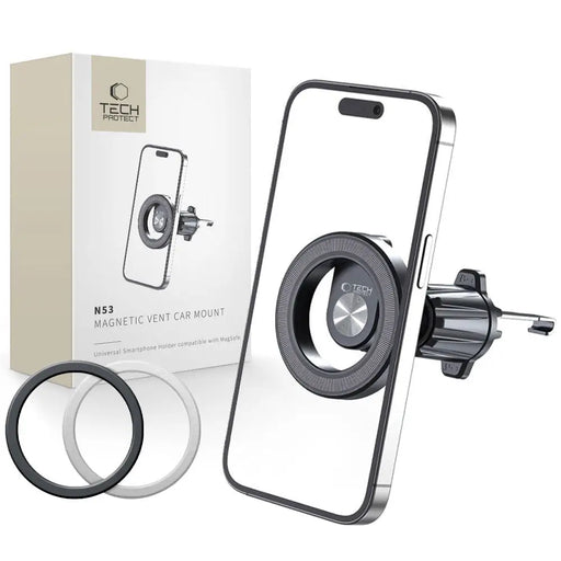 Tech-Protect N53 Car Phone Holder with MagSafe for Air Vent - Black - Cell phone holders<<<HurtelXML