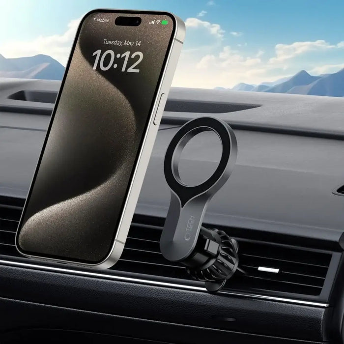 Tech-Protect N55 Magnetic Car Phone Holder with MagSafe for Air Vent - Black - Cell phone holders<<<HurtelXML