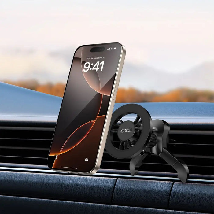 Tech-Protect N56 Magnetic MagSafe Car Air Vent Mount Holder - Black - Cell phone holders<<<HurtelXML