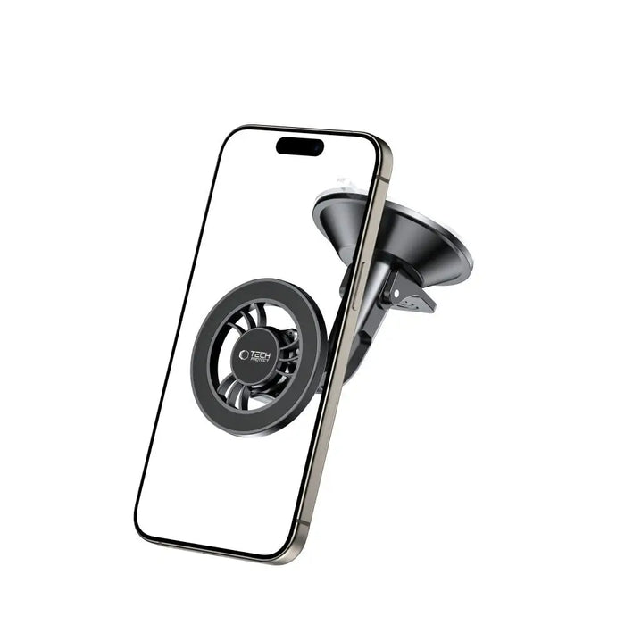 Tech-Protect N56 Magnetic MagSafe Car Holder for Cockpit Windshield Mount - Black - Cell phone holders<<<HurtelXML