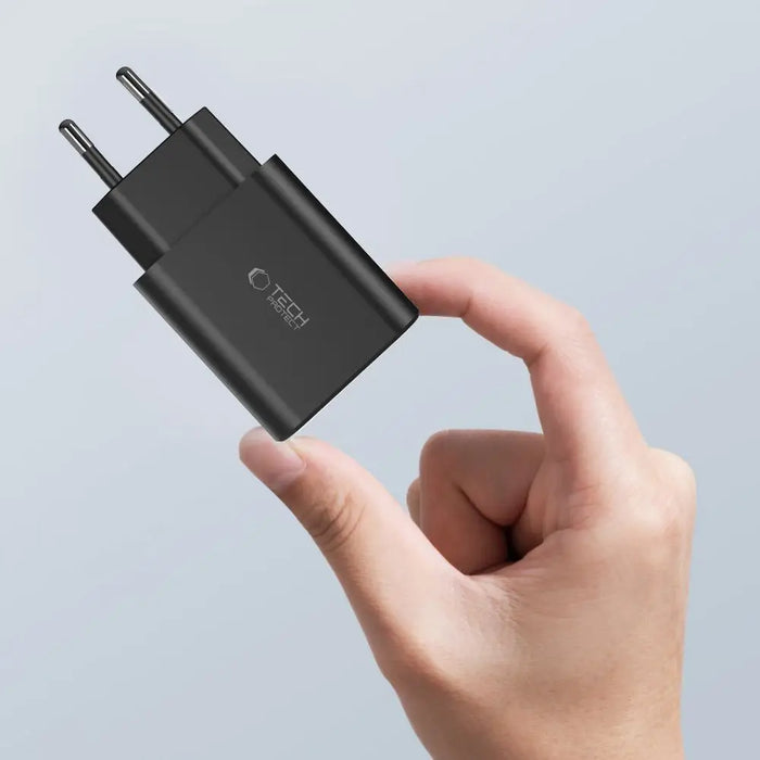 Tech-Protect NC30W charger 2x USB-C PD 30W / USB-A QC 3.0 - white - Cell phone USB charger<<<HurtelXML