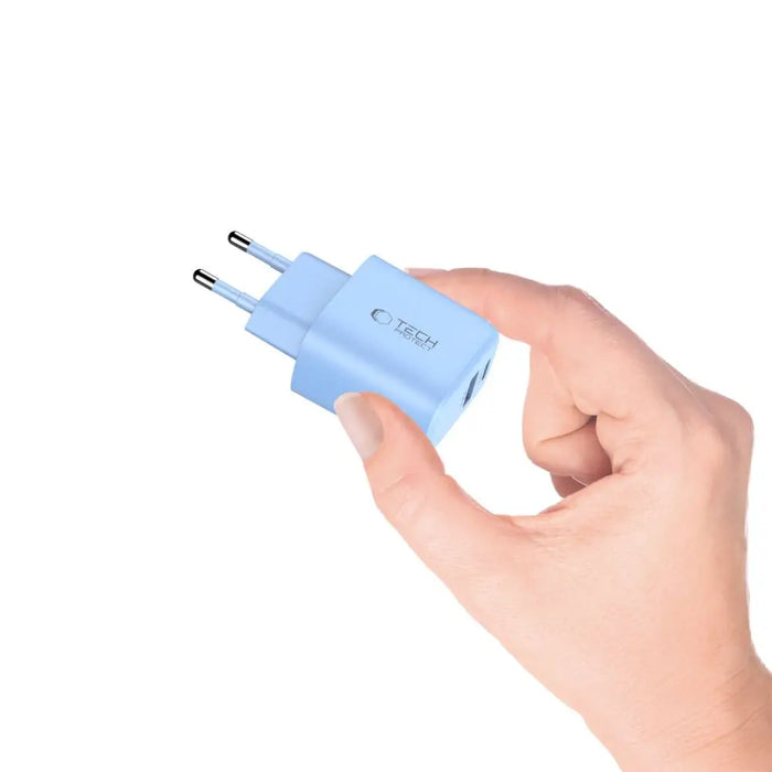 Tech-Protect NCA30 PD 30W QC3.0 USB-A / USB-C Wall Charger - Blue - Cell phone USB charger<<<HurtelXML