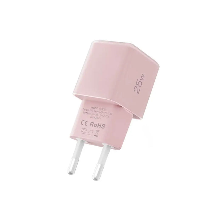 Tech-Protect NCM25 USB-C PD 25W Wall Charger - Pink - Cell phone USB charger<<<HurtelXML