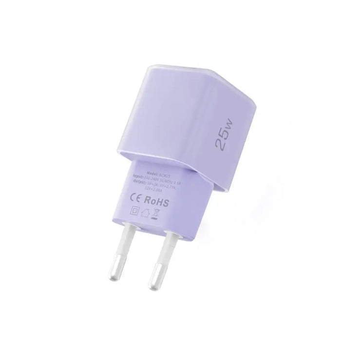 Tech-Protect NCM25 USB-C PD 25W Wall Charger - Purple - Cell phone USB charger<<<HurtelXML