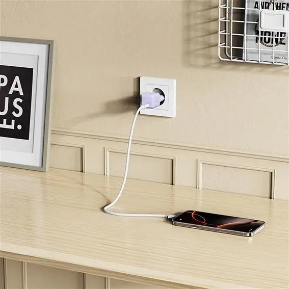 Tech-Protect NCM25 USB-C PD 25W Wall Charger - Purple - Cell phone USB charger<<<HurtelXML