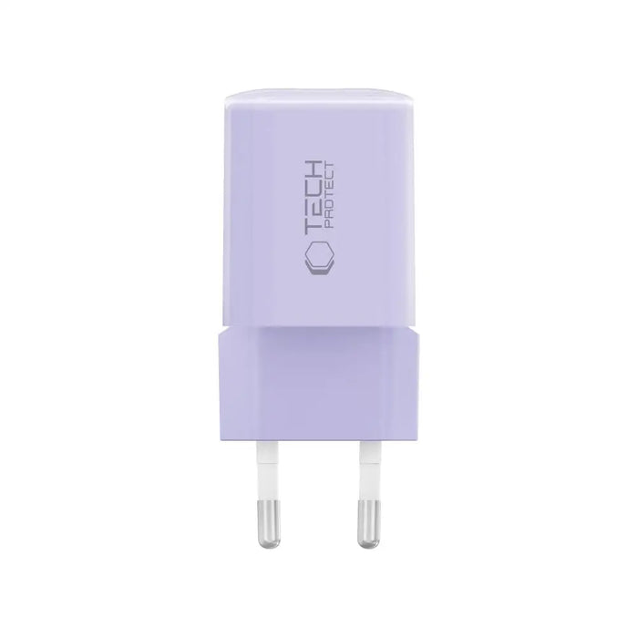 Tech-Protect NCM33 PD 33W QC3.0 USB-C / USB-C Wall Charger - Purple - Cell phone USB charger<<<HurtelXML