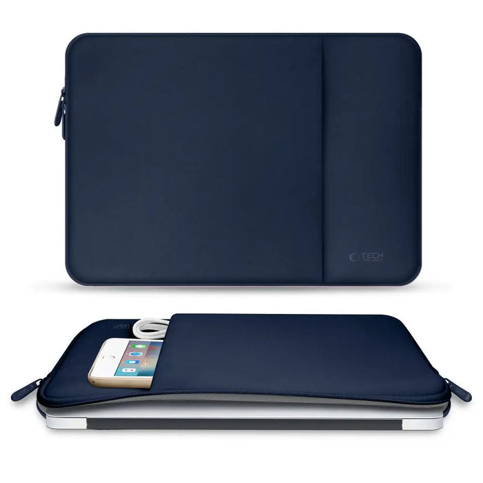 Tech-Protect Neoprene 13’’ Laptop Case - Navy Blue - Laptop bags<<<HurtelXML