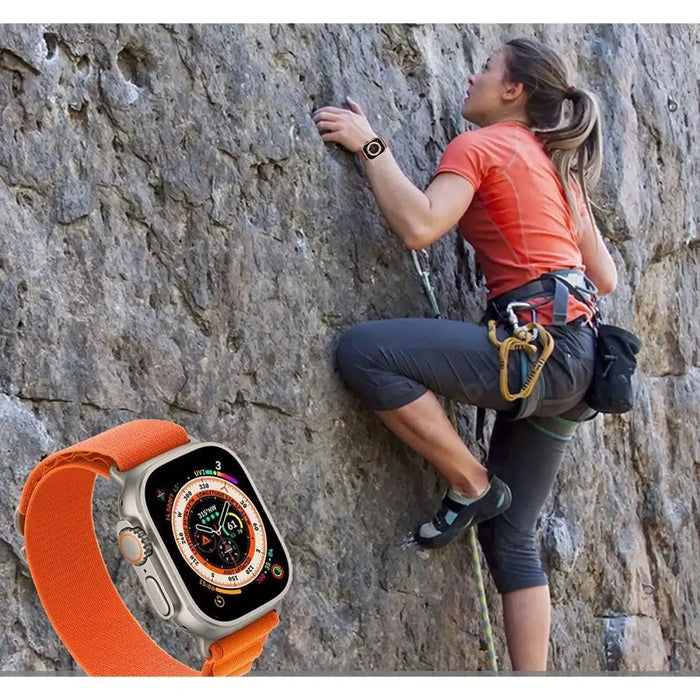 Tech-Protect Nylon Pro Strap for Apple Watch 4 / 5 / 6 / 7 / 8 / 9 / SE (38/40/41 mm) - Orange - Other cell phone