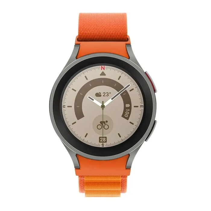 Tech-Protect Nylon Pro Strap for Samsung Galaxy Watch 4 / 5 / 5 Pro / 6 / 7 / FE - Orange - Other cell phone