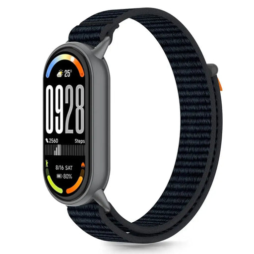 Tech-Protect Nylon Pro Strap for Xiaomi Smart Band 8/9/10/NFC - Black and Orange - Other cell phone