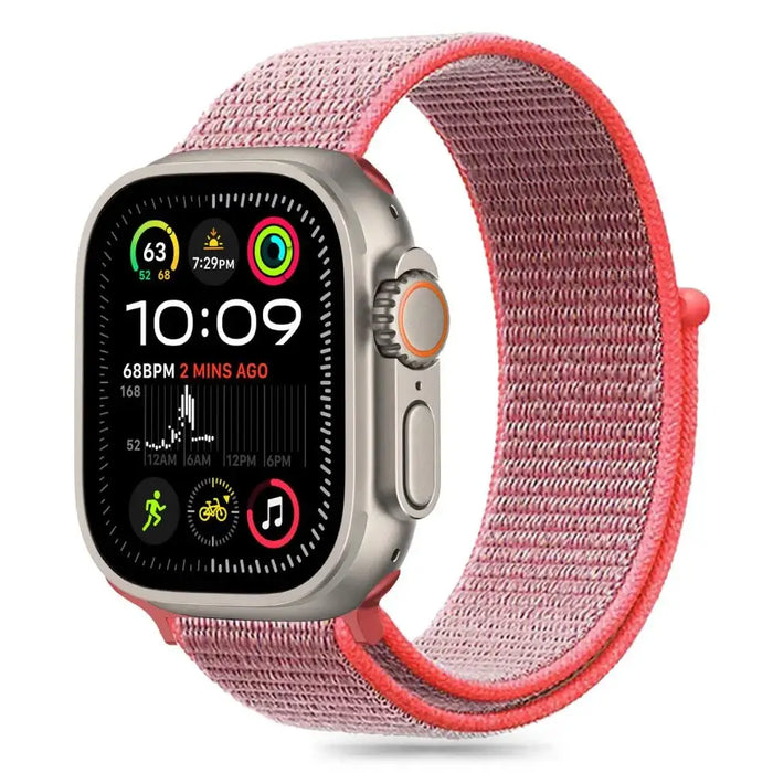 Tech-Protect Nylon Strap for Apple Watch 6 / 7 / 8 / 9 / 10 / SE (40 / 41 / 42 MM) - Pink - Smartwatch straps