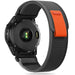 Tech-Protect Nylon Strap for Garmin Fenix 3 / 5X / 3HR / 5X Plus / 6X / 6X Pro / 7X - Black-Orange - Other cell phone