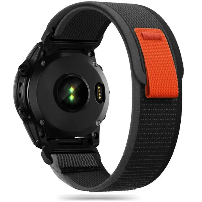 Tech-Protect Nylon Strap for Garmin Fenix 5 / 6 / 6 Pro / 7 - Black/Orange - Other cell phone equipment<<<HurtelXML