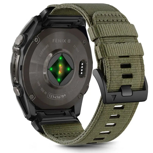 Tech-Protect Nylon strap for Garmin Fenix 5X / 5X PLUS / 6X / 6X PRO / 7X / 8 (51 mm) - green - Other cell phone