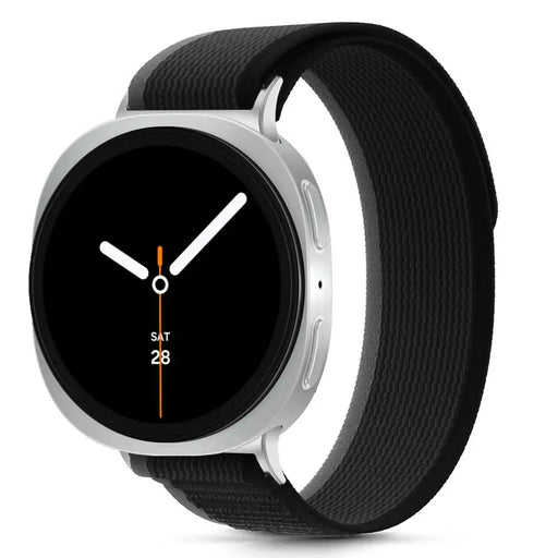 Tech-Protect Nylon Stripe Strap for Samsung Galaxy Watch 40/44/46 mm - Black and Orange - Other cell phone