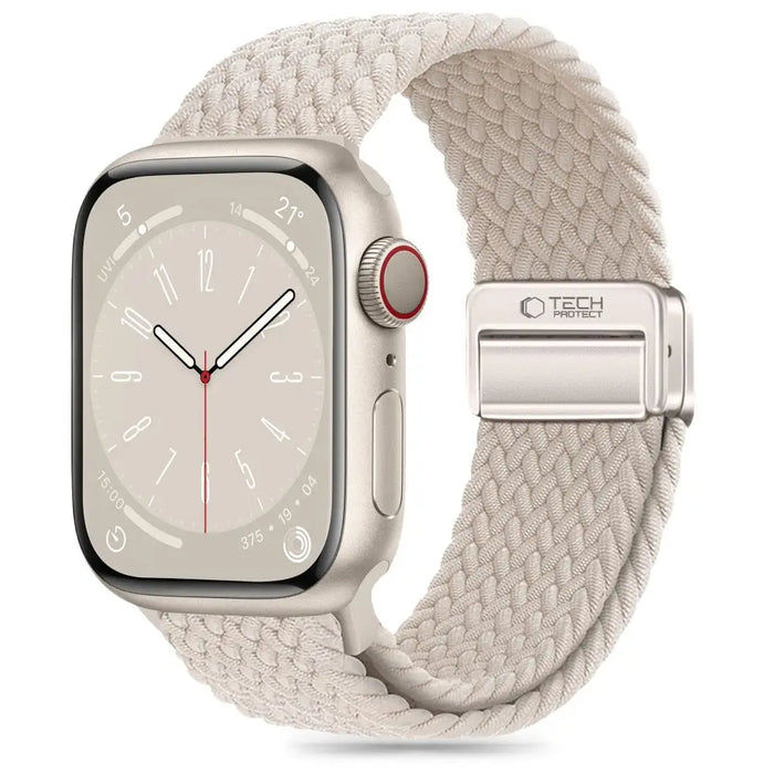 Tech-Protect Nylonmag Strap for Apple Watch 4 / 5 / 6 / 7 / 8 / 9 / SE (38 / 40 / 41 mm) - Beige - Other cell phone