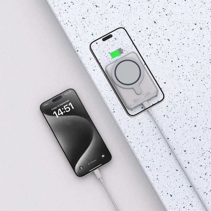 Tech-Protect PB10 LifeMag MagSafe 5000 mAh powerbank - titanium - Powerbanks<<<HurtelXML