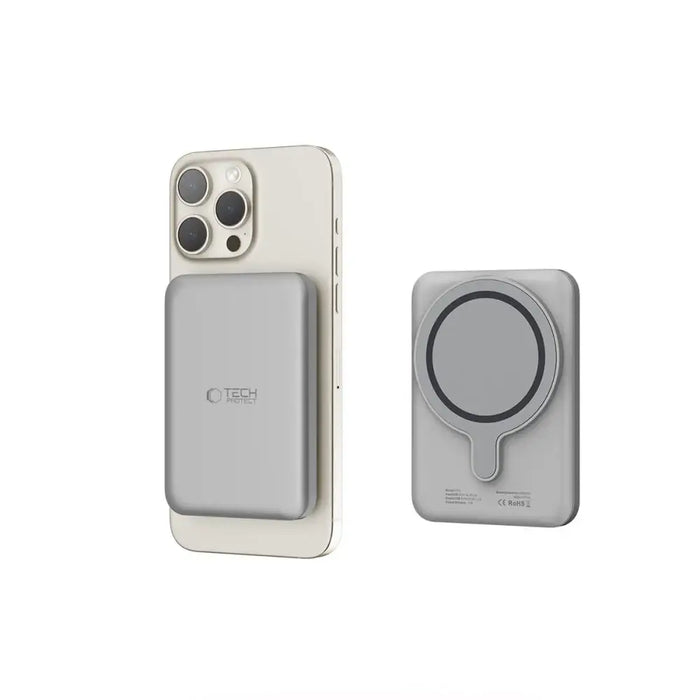 Tech-Protect PB10 LifeMag MagSafe 5000 mAh powerbank - titanium - Powerbanks<<<HurtelXML