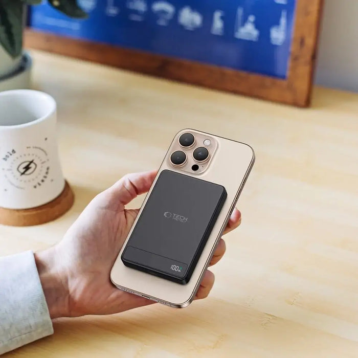 Tech-Protect PB33 LifeMag MagSafe 5000mAH powerbank - black - Powerbanks<<<HurtelXML