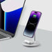 Tech-Protect QI15W-A21 MagSafe 15W inductive charger with 2in1 smartphone/headphone stand - white - Cell phone USB