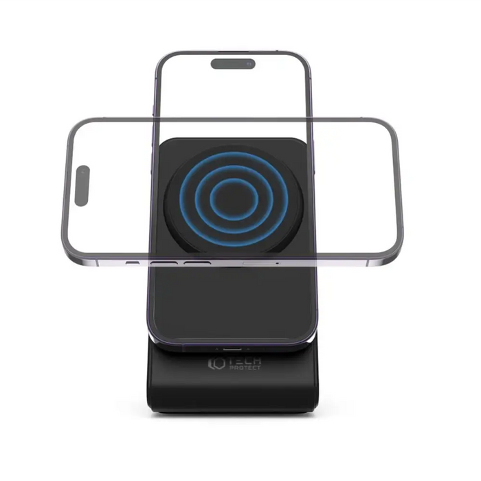 Tech-Protect QI15W-A23 MagSafe 15W inductive charger in the form of a stand - black - Cell phone USB charger<<<HurtelXML