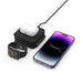 Tech-Protect QI15W-A24 MagSafe 3in1 Inductive Charger for Smartphone / AirPods / Apple Watch - Black - Cell phone USB