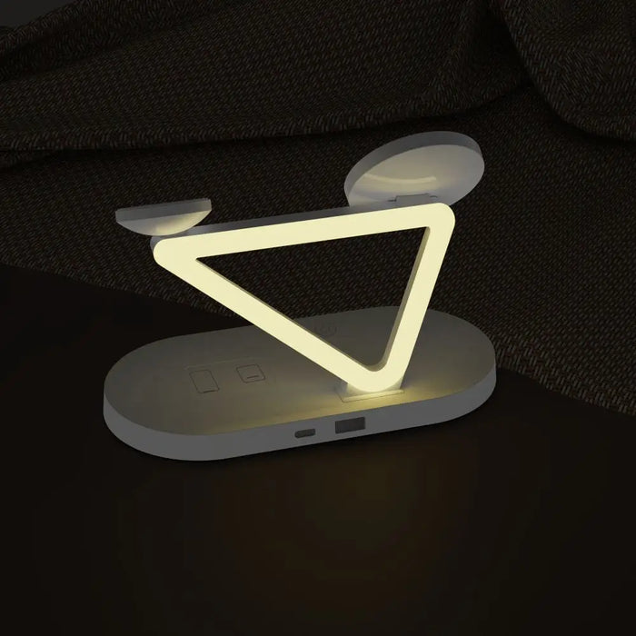 Tech-Protect QI15W-A41 3in1 Wireless Charger with MagSafe for Apple Devices - White - Cell phone USB charger<<<HurtelXML