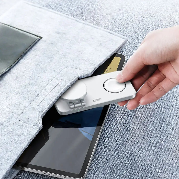 Tech-Protect QI15W-A47 MagSafe 3in1 Inductive Charger + USB-C Cable - White - Cell phone USB charger<<<HurtelXML