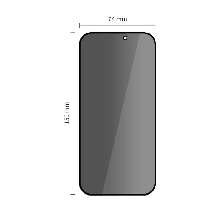 Tech-Protect Quick Set Spy+ Privacy Glass 2-pack for iPhone 16 Pro Max - Cell phone tempered glass<<<HurtelXML