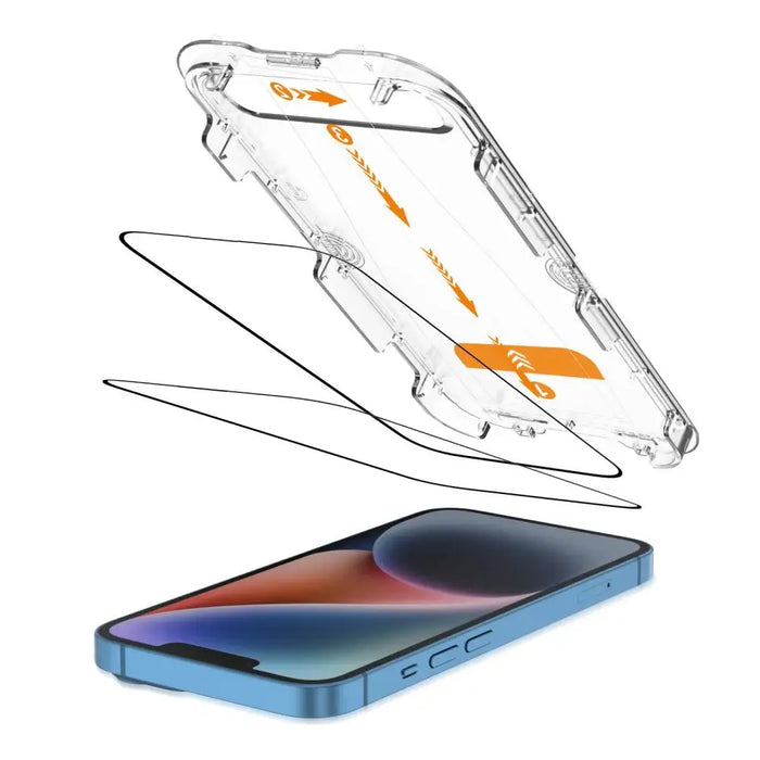 Tech-Protect Quick Set+ Tempered Glass 2-pack for iPhone 13 / 13 PRO / 14 / 16e - Cell phone tempered glass<<<HurtelXML