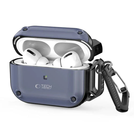 Tech-Protect Rough Hook Case with Carabiner for Apple AirPods Pro 1 / 2 - Blue - Cell phone cases and covers<<<HurtelXML