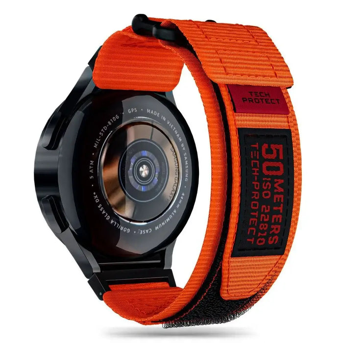 Tech-Protect Scout Pro Strap for Samsung Galaxy Watch 4 / 5 / 5 Pro / 6 / 7 / FE - Orange - Other cell phone