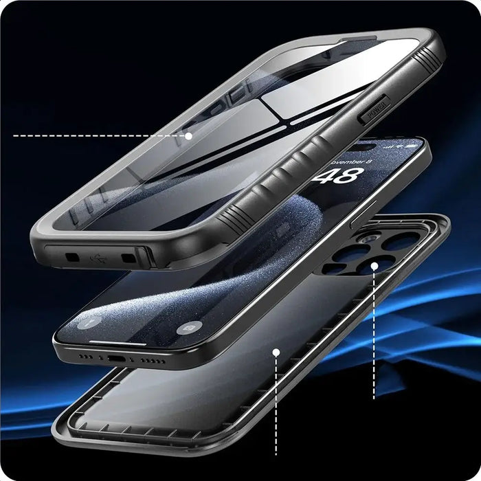 Tech-Protect ShellBox Case Waterproof IP68 for Samsung Galaxy S24 Ultra - Black - Cell phone cases