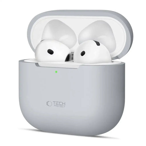 Tech-Protect Silicone Case for Apple AirPods 4 - Gray - Cell phone cases and covers<<<HurtelXML