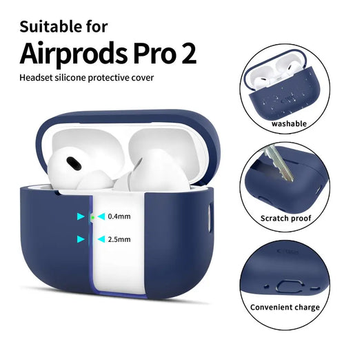 Tech-Protect Silicone Case for Apple AirPods Pro 1 / 2 - Blue - Cell phone cases and covers<<<HurtelXML