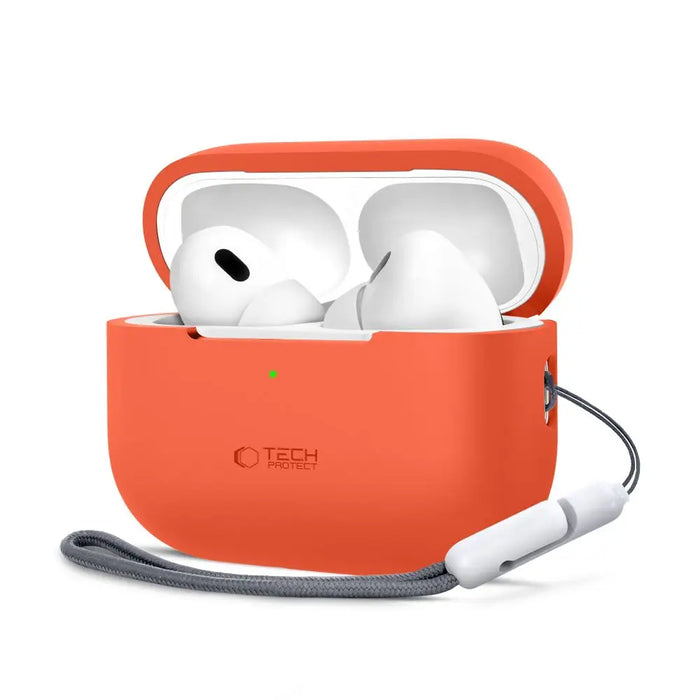 Tech-Protect Silicone Case for Apple AirPods Pro 1 / 2 - Orange - Cell phone cases and covers<<<HurtelXML