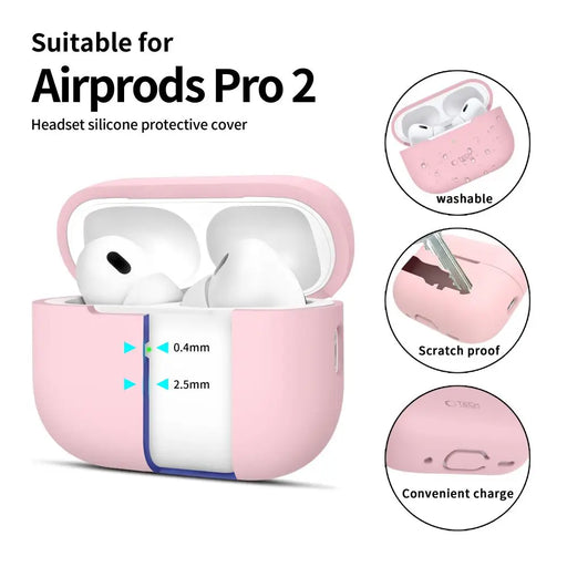 Tech-Protect Silicone Case for Apple AirPods Pro 1 / 2 - Pink - Cell phone cases and covers<<<HurtelXML
