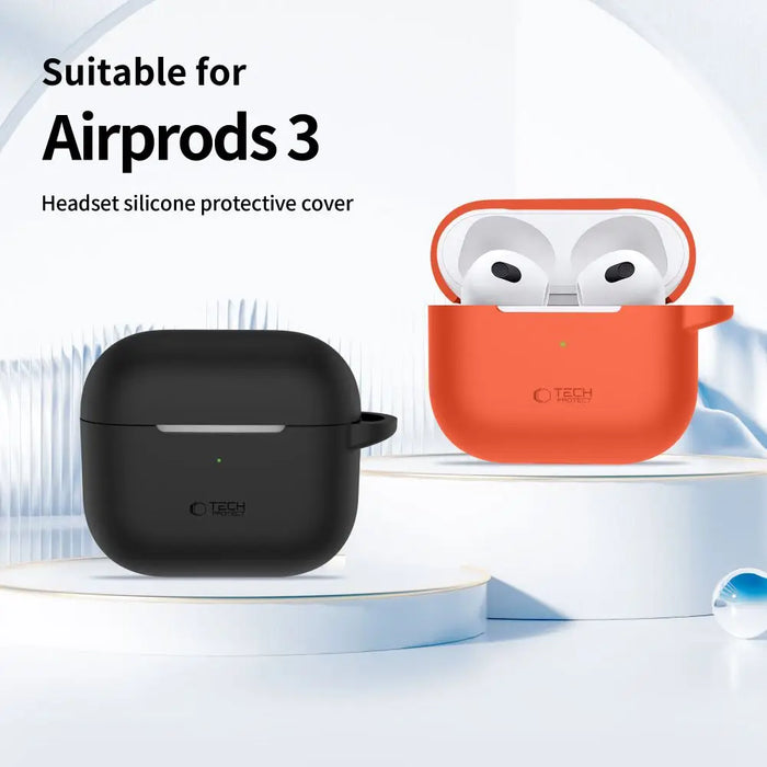 Tech-Protect Silicone Hook Case for Apple AirPods 3 - Beige - Cell phone cases and covers<<<HurtelXML