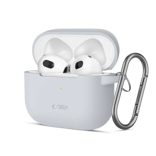 Tech-Protect Silicone Hook Case for Apple AirPods 3 - Gray - Cell phone cases and covers<<<HurtelXML
