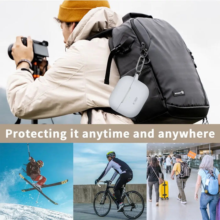 Tech-Protect Silicone Hook Case for Apple AirPods 3 - Orange - Cell phone cases and covers<<<HurtelXML