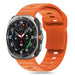 Tech-Protect Silicone Line Strap for Samsung Galaxy Watch Ultra (47mm) - Orange - Other cell phone equipment<<<HurtelXML