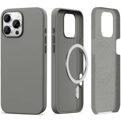 Tech-Protect Silicone MagSafe Case for iPhone 16 Pro Max - Gray - Cell phone cases and covers<<<HurtelXML