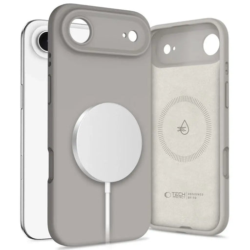 Tech-Protect Silicone MagSafe Case for iPhone 17 Air - Gray - Cell phone cases and covers<<<HurtelXML
